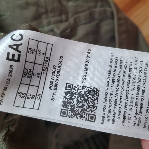 VINTAGE LONG SLEEVE ROMPER KHAKI GREEN BUTTON DOWN XS - Picture 8 of 13